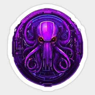 Cyberpunk Octopus Kraken Sticker